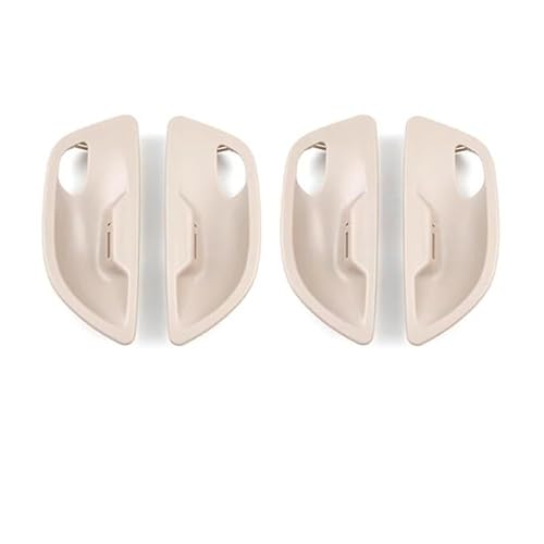 Kompatibel mit BMW 5 Series F10 2013-2018 2011-2016 LHD RHD Autotür-Innengriffschalen-Abdeckungsverkleidung(2 pcs Beige White) von RQEYUNP