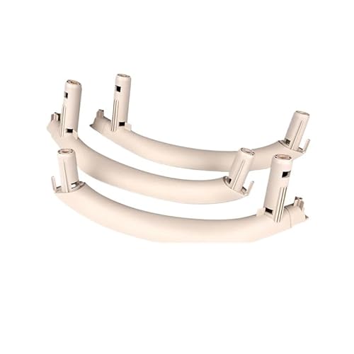 Kompatibel mit BMW X5 X6 F16 F15 2014-2018 Innentürgriffe Ersetzen Sie die Abdeckung Autotürgriffbaugruppe(Beige White Color) von RQEYUNP