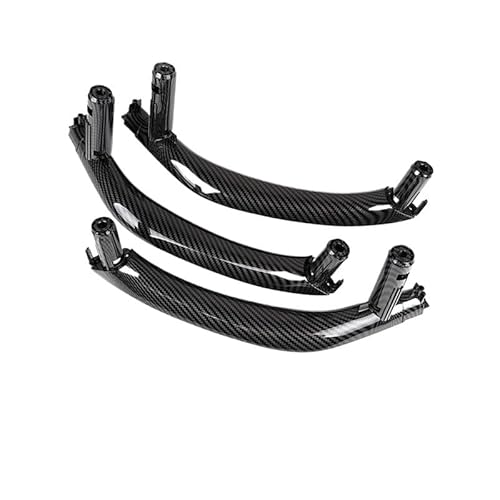 Kompatibel mit BMW X5 X6 F16 F15 2014-2018 Innentürgriffe Ersetzen Sie die Abdeckung Autotürgriffbaugruppe(Carbon Fiber Color) von RQEYUNP
