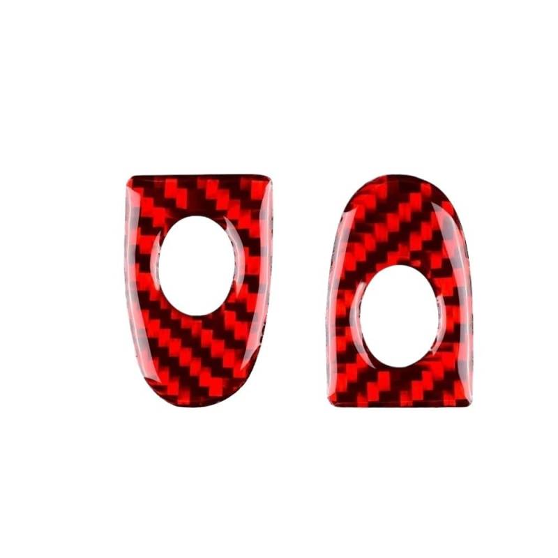 Kompatibel mit BMW Z4 E89 2009–2017, schwarzer Carbonfaser-Aufkleber, Autotürschloss-Kreisringabdeckung, kompatibel mit E89(Red) von RQEYUNP