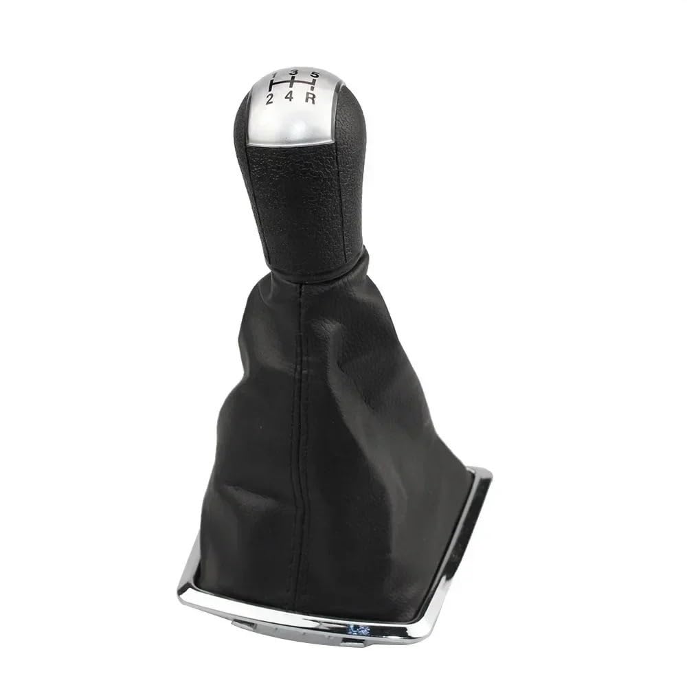 Kompatibel mit Ford Focus 2 for Mondeo MK2 2005–2008, Auto-Styling, Schaltknauf, Schalthebelmanschette, Kofferraumabdeckung(Silver) von RQEYUNP