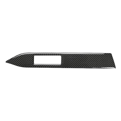 Kompatibel mit Ford Mustang 2015-2021, Autozubehör, Carbonfaser, Innenausstattung, Auto-Armaturenbrett-Dekorationsstreifen-Aufkleber(Black,LHD) von RQEYUNP