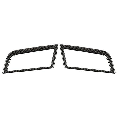 Kompatibel mit Ford Mustang GT 2015-2021 Carbon Fiber Auto Dashboard Links Rechts Air Vents Trim Aufkleber Rahmen(Black) von RQEYUNP