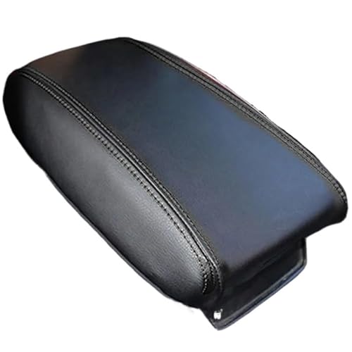 Kompatibel mit Hyundai Tucson 2015-2018 Auto-Mittelarmlehnenkastenabdeckung Schützende Pu-Lederabdeckung Autozubehör(Black) von RQEYUNP