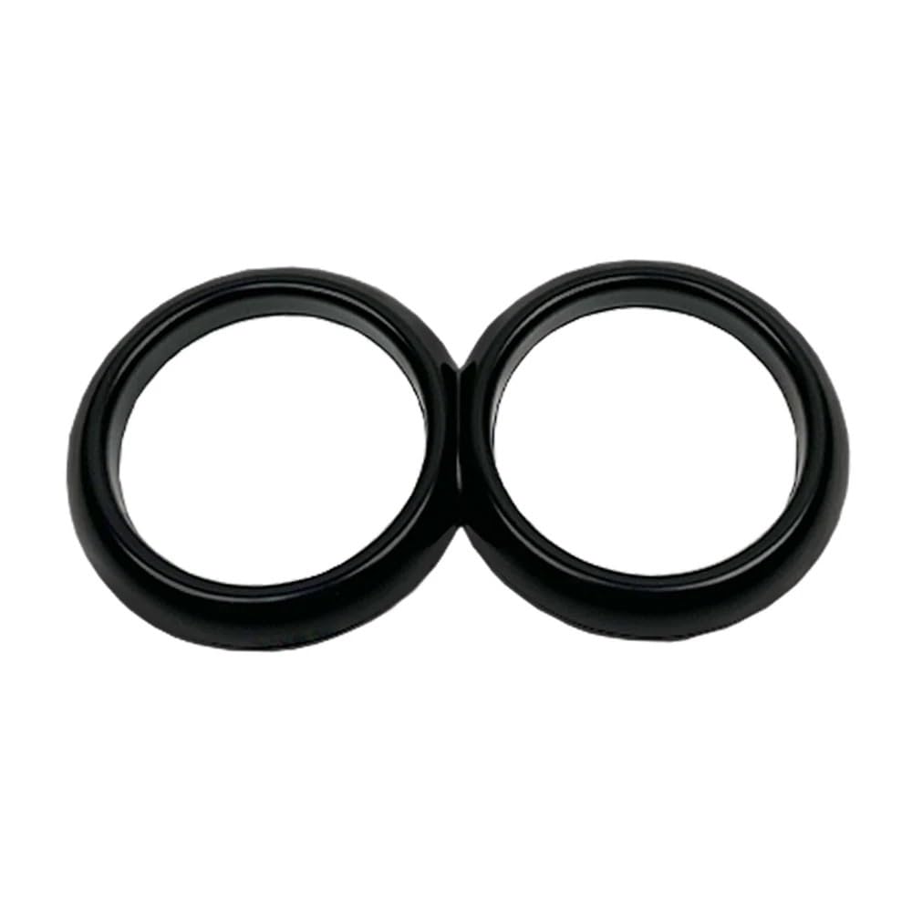 Kompatibel mit Mini Cooper R50 R52 R53 Auto Zentralsteuerung Wasserbecherhalter Dekorativer Ring Autoaufkleber Abdeckung(Black,for R52) von RQEYUNP