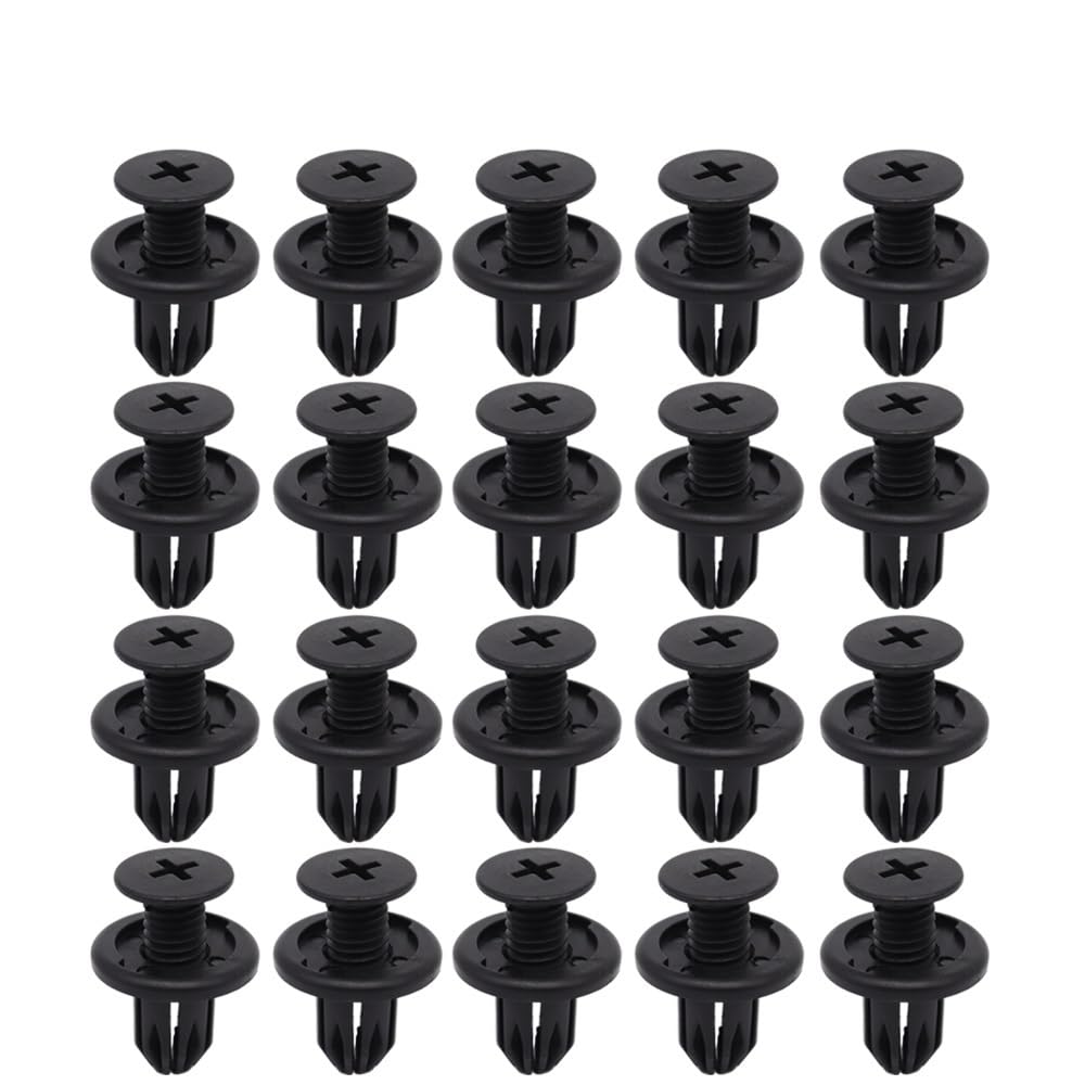 Kompatibel mit Suzuki Jimny 1998–2004, Stoßstange, Radlauf, Karosserieverkleidung, Schmutzfänger, Nieten, Seitenschweller-Clips(20Pcs) von RQEYUNP