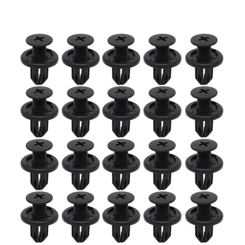 Kompatibel mit Suzuki Jimny 1998–2004, Stoßstange, Radlauf, Karosserieverkleidung, Schmutzfänger, Nieten, Seitenschweller-Clips(20Pcs) von RQEYUNP