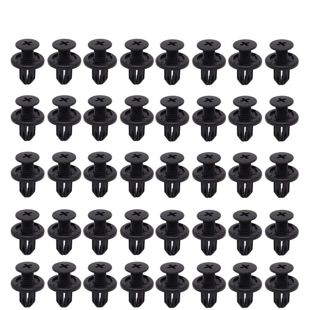 Kompatibel mit Suzuki Jimny 1998–2004, Stoßstange, Radlauf, Karosserieverkleidung, Schmutzfänger, Nieten, Seitenschweller-Clips(40Pcs) von RQEYUNP
