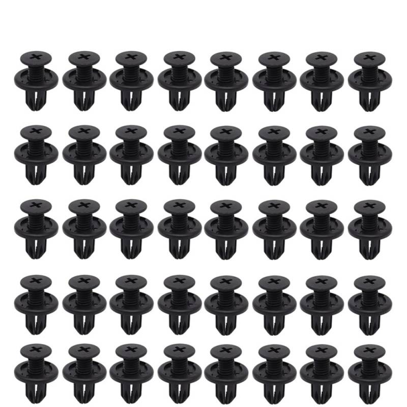 Kompatibel mit Suzuki Jimny 1998–2004, Stoßstange, Radlauf, Karosserieverkleidung, Schmutzfänger, Nieten, Seitenschweller-Clips(40Pcs) von RQEYUNP