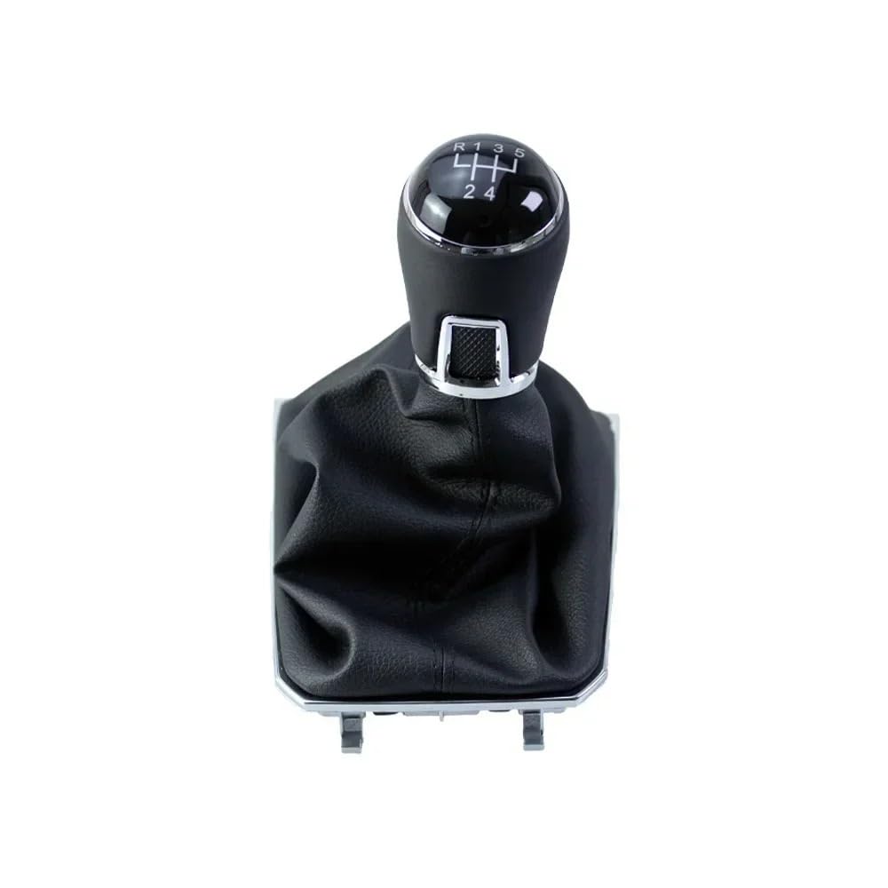 Kompatibel mit VW Passat B8 LHD Manual 5/6-Gang-Schaltknauf Schalthebelknopf mit Gamaschen-Kofferraumabdeckung(5 Speed) von RQEYUNP