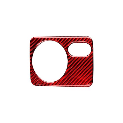 Kompatibel mit Volkswagen Golf 6 GTI R MK6 2008-2012 Carbon Fiber Auto Scheinwerfer Schalter Panel Rahmen Trim Aufkleber(Left-Hand Drive A) von RQEYUNP