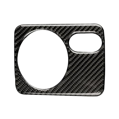 Kompatibel mit Volkswagen Golf 6 GTI R MK6 2008-2012 Carbon Fiber Auto Scheinwerfer Schalter Panel Rahmen Trim Aufkleber(Left-Hand Drive B) von RQEYUNP