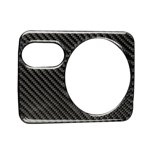 Kompatibel mit Volkswagen Golf 6 GTI R MK6 2008-2012 Carbon Fiber Auto Scheinwerfer Schalter Panel Rahmen Trim Aufkleber(Right-Hand Drive B) von RQEYUNP
