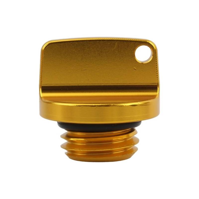 M20 * 2,5 Öleinfülldeckel Stecker Kompatibel mit Honda CRF250R CRF450R CRF250L/M Kompatibel mit Yamaha YZ 68 85 125 250(Gold) von RQEYUNP