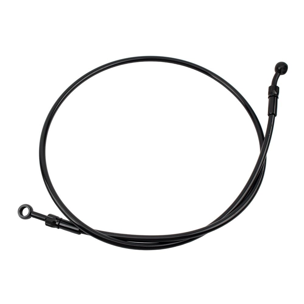 Motorrad-Bremsschlauch, Ölrohr, 120 cm, M10, kompatibel mit Kawasaki, Edelstahl-Geflechtbremse, ATV, Dirtbike, Straßenrennen(Black) von RQEYUNP