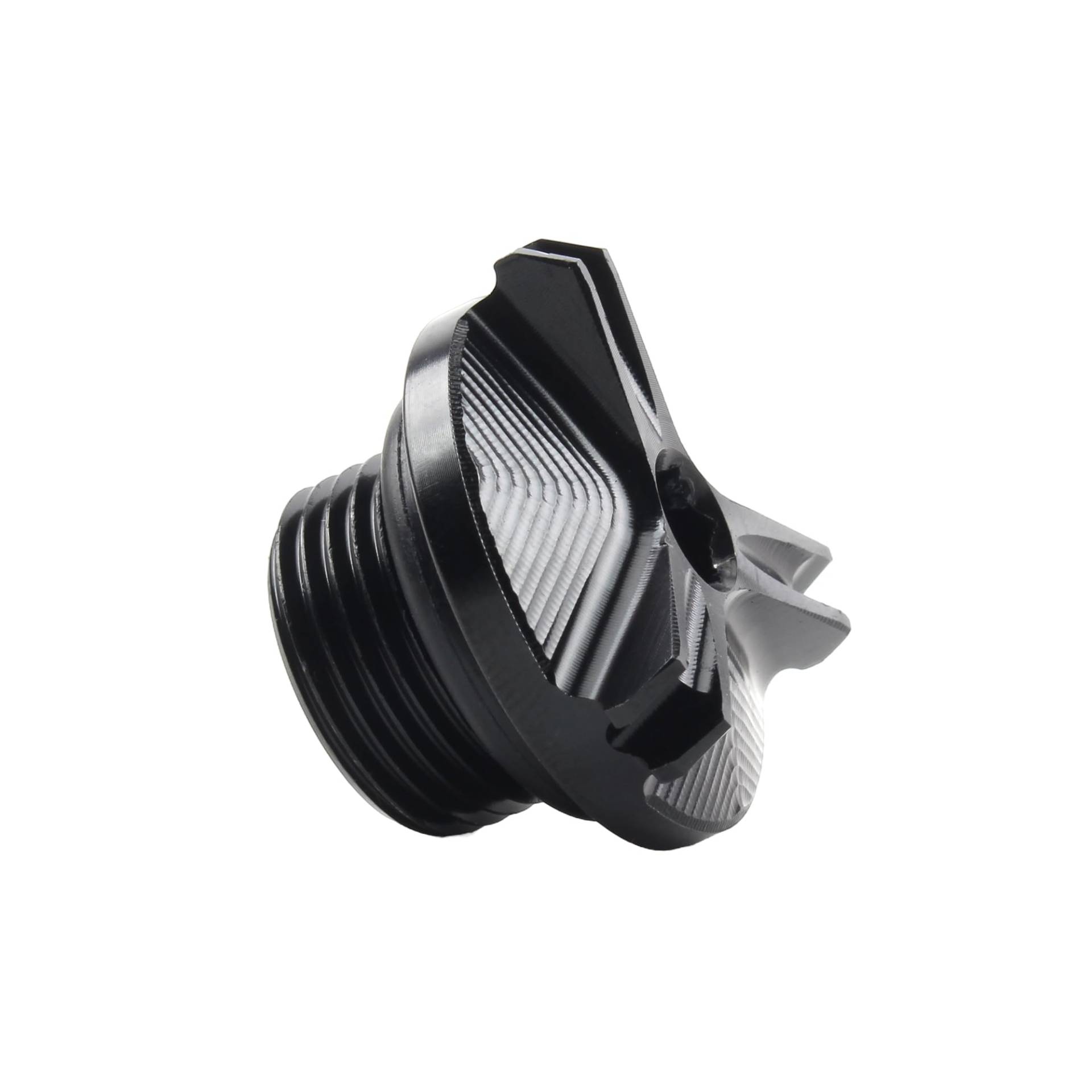 Motorrad CNC Motoröl-Einfülldeckel Steckerabdeckung Cap Kompatibel mit Yamaha MT01 MT07 R3 R6 Kompatibel mit Honda CB650R(Black) von RQEYUNP