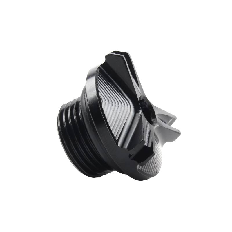 Motorrad CNC Motoröl-Einfülldeckel Steckerabdeckung Cap Kompatibel mit Yamaha MT01 MT07 R3 R6 Kompatibel mit Honda CB650R(Black) von RQEYUNP