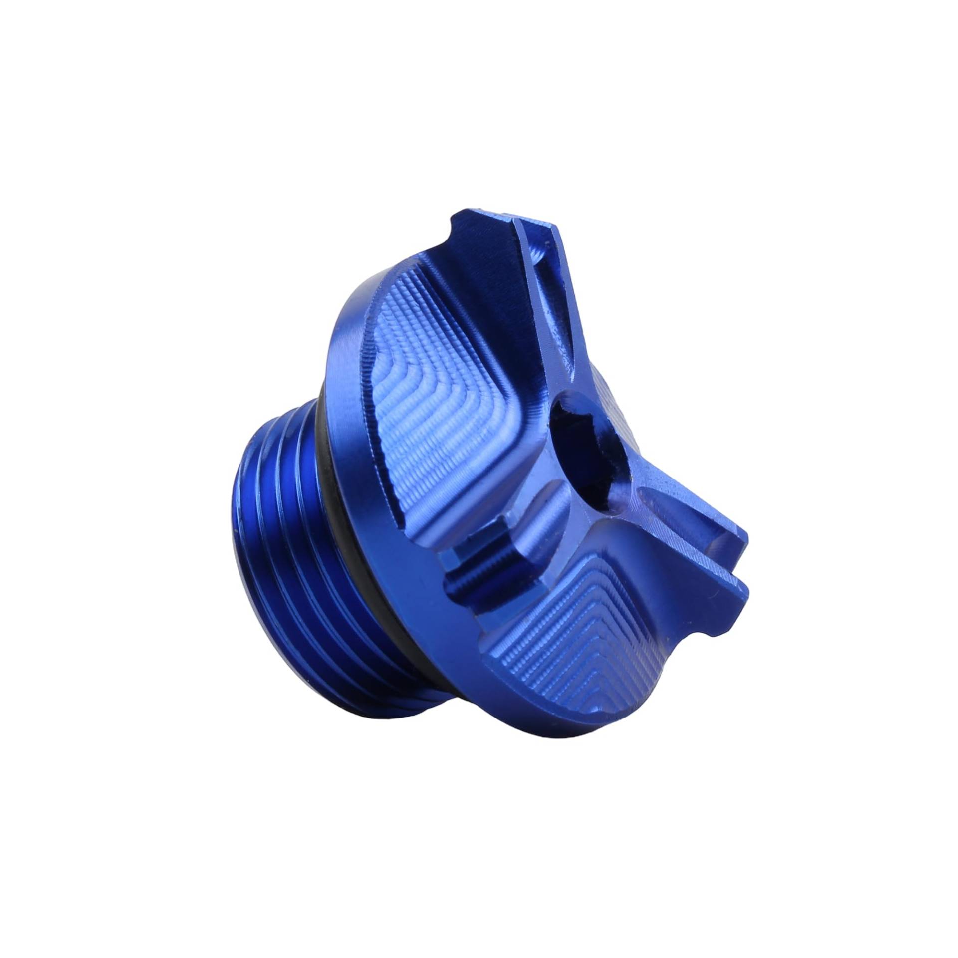 Motorrad CNC Motoröl-Einfülldeckel Steckerabdeckung Cap Kompatibel mit Yamaha MT01 MT07 R3 R6 Kompatibel mit Honda CB650R(Blue) von RQEYUNP