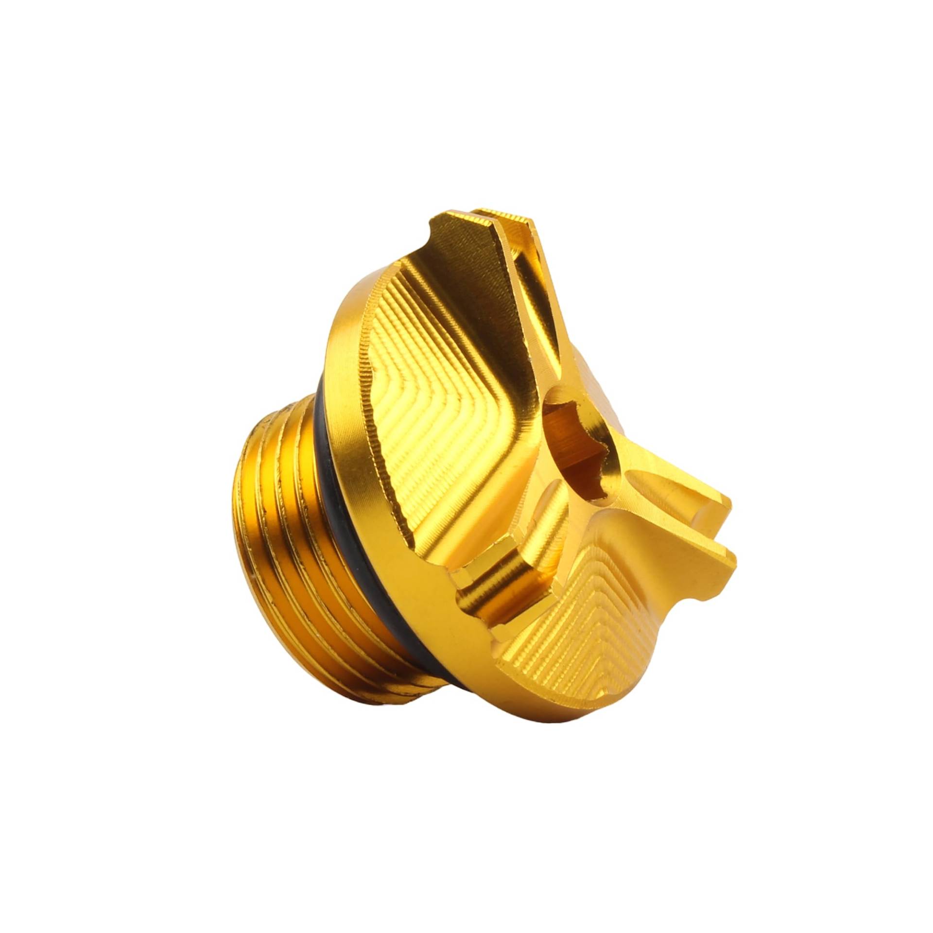 Motorrad CNC Motoröl-Einfülldeckel Steckerabdeckung Cap Kompatibel mit Yamaha MT01 MT07 R3 R6 Kompatibel mit Honda CB650R(Gold) von RQEYUNP