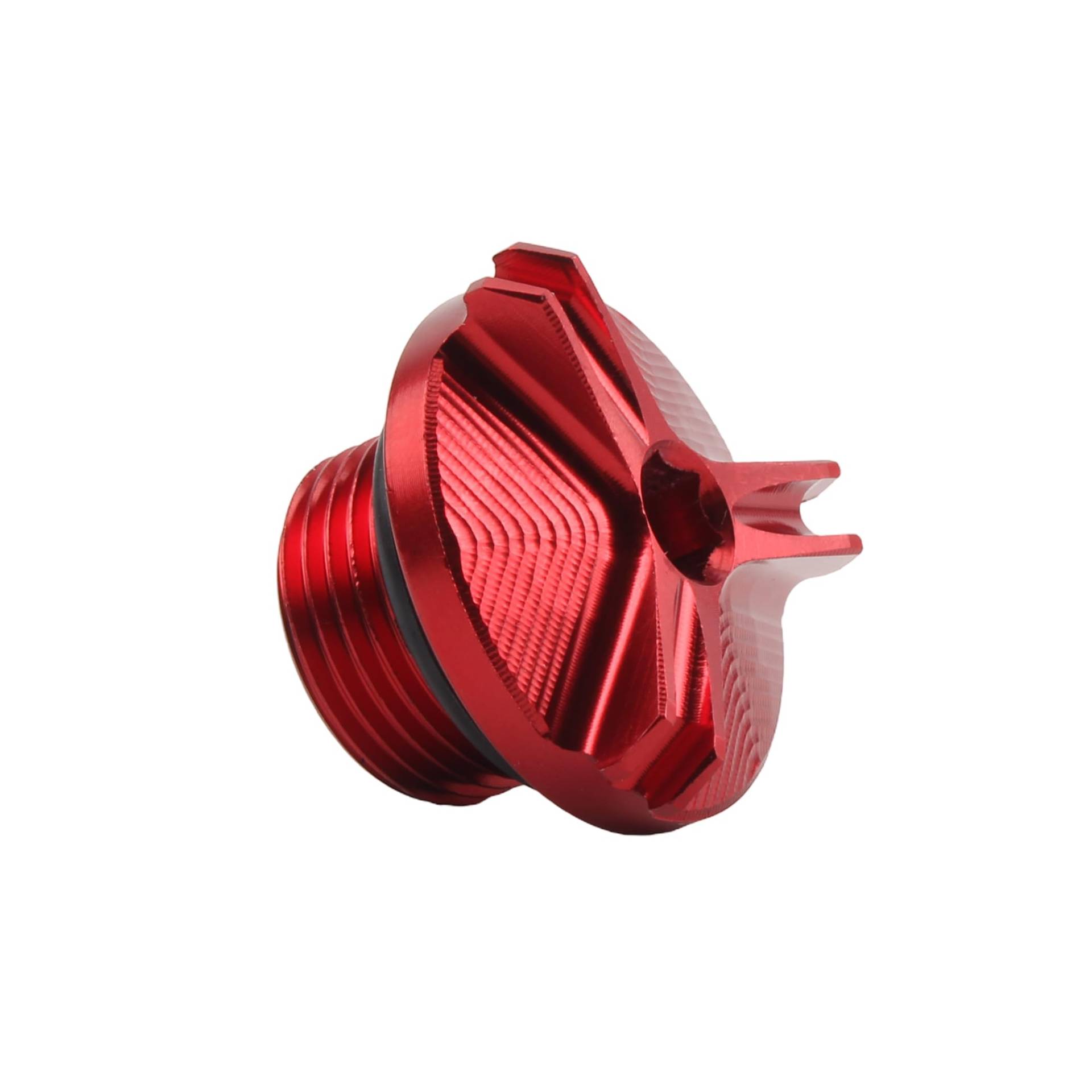 Motorrad CNC Motoröl-Einfülldeckel Steckerabdeckung Cap Kompatibel mit Yamaha MT01 MT07 R3 R6 Kompatibel mit Honda CB650R(Red) von RQEYUNP