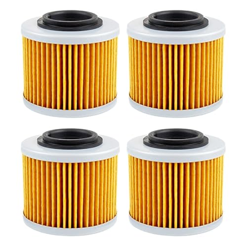 Motorrad-Ölfilter, kompatibel mit BMW F650 Funduro F650CS F650GS Darker F650ST G650 Xchallenge Xcountry G650X Sertao(4pcs) von RQEYUNP