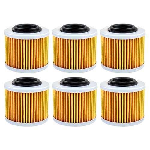Motorrad-Ölfilter, kompatibel mit BMW F650 Funduro F650CS F650GS Darker F650ST G650 Xchallenge Xcountry G650X Sertao(6pcs) von RQEYUNP