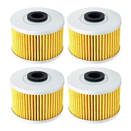 Motorrad-Ölfilter, kompatibel mit Honda Xl250R XL350R XL600R XL600L XR250R XR250L XR350R XR400R XR440 XR500R XR600R(Yellow,4) von RQEYUNP