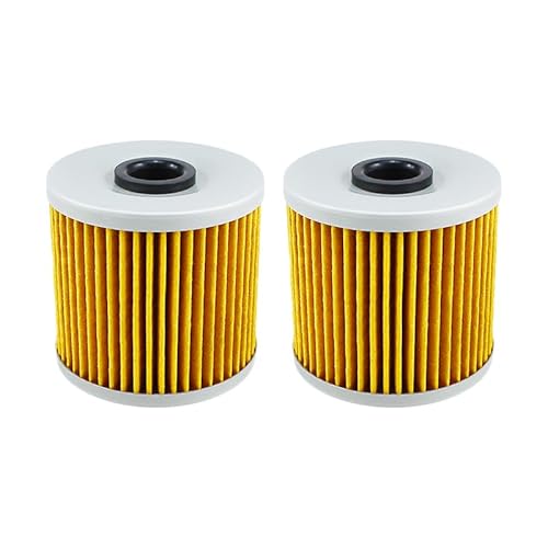 Motorrad-Ölfilter, kompatibel mit Kawasaki KL250 KL600 KL650, kompatibel mit Tengai 650 KLR250 KLR600 KLR650(Yellow,6pcs) von RQEYUNP