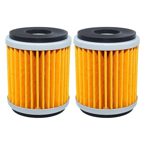 Motorrad-Ölfilter, kompatibel mit Yamaha Raptor YFM 250 WR125R WR125X WR250F WR250R WR250X WR450F YZ250F YZ250FX(Yellow,2pcs) von RQEYUNP