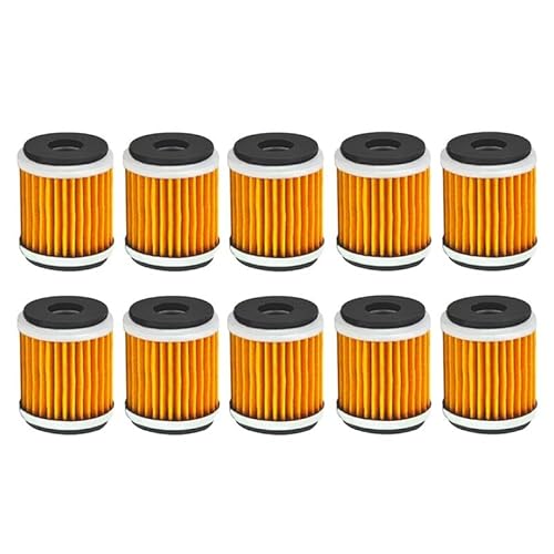 Motorrad-Ölfilter-Ersatz, kompatibel mit Yamaha YZ450F YFZ450 YZ250F YFZ450R YFZ450W YFZ450X WR250F(10pcs) von RQEYUNP