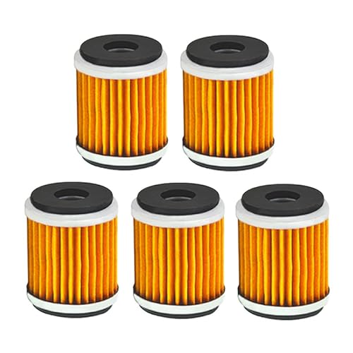 Motorrad-Ölfilter-Ersatz, kompatibel mit Yamaha YZ450F YFZ450 YZ250F YFZ450R YFZ450W YFZ450X WR250F(5pcs) von RQEYUNP
