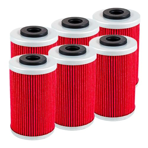 Motorrad Ölfilter for Duke EXC SMR SX XCW XC RC 125 200 390 250 400 450 520 525 LC4 SMC 620 625 640 650 660 Enduro 690 R(6pcs) von RQEYUNP