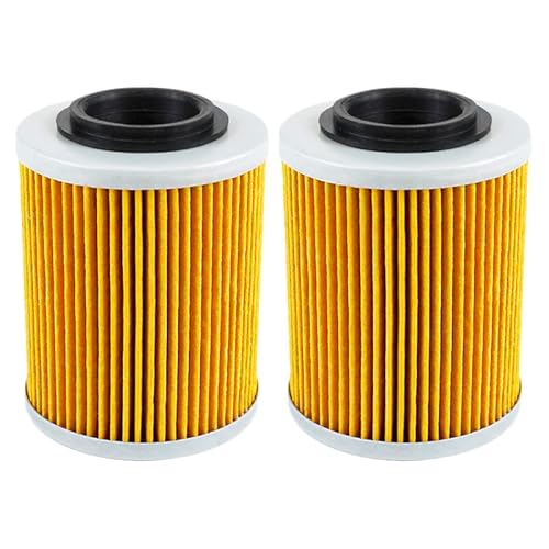 Motorrad-Ölfilter kompatibel mit BRP for CAN-AM Outlander MAX 330 400 L 450 500 570 650 Renegade 800 850 1000 800R(Yellow,2pcs) von RQEYUNP