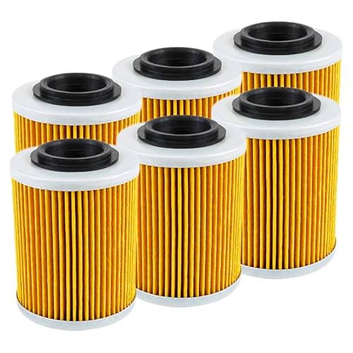 Motorrad-Ölfilter kompatibel mit BRP for CAN-AM Outlander MAX 330 400 L 450 500 570 650 Renegade 800 850 1000 800R(Yellow,6pcs) von RQEYUNP