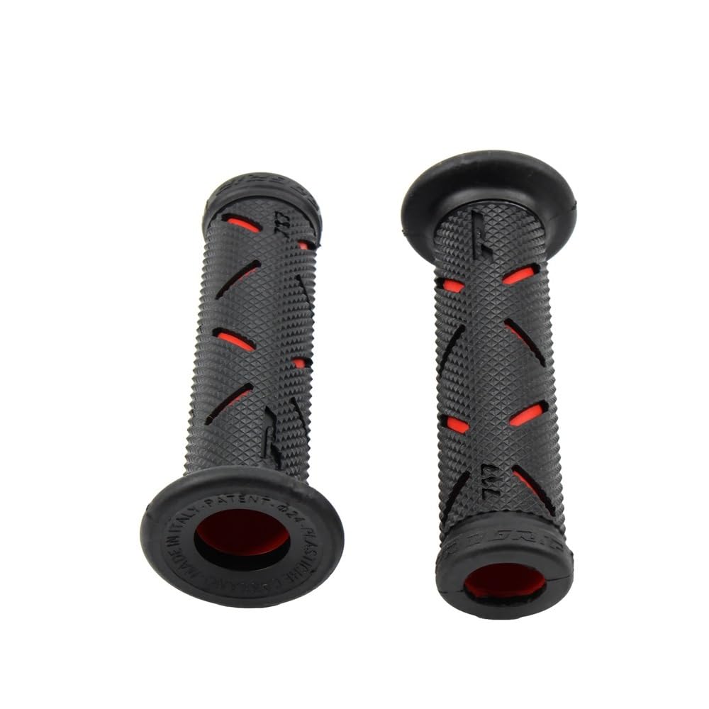 Motorradgriffe Lenker Gummi Modifikation Griffe Kompatibel mit Honda Universal Motocross Moto Zubehör(Red) von RQEYUNP