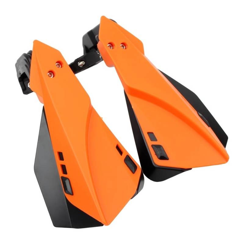 Motorradschutz Lenker Handschützer Racing Pit Bike Street Bike Motocross 125 250 300 Universalzubehör(Orange) von RQEYUNP