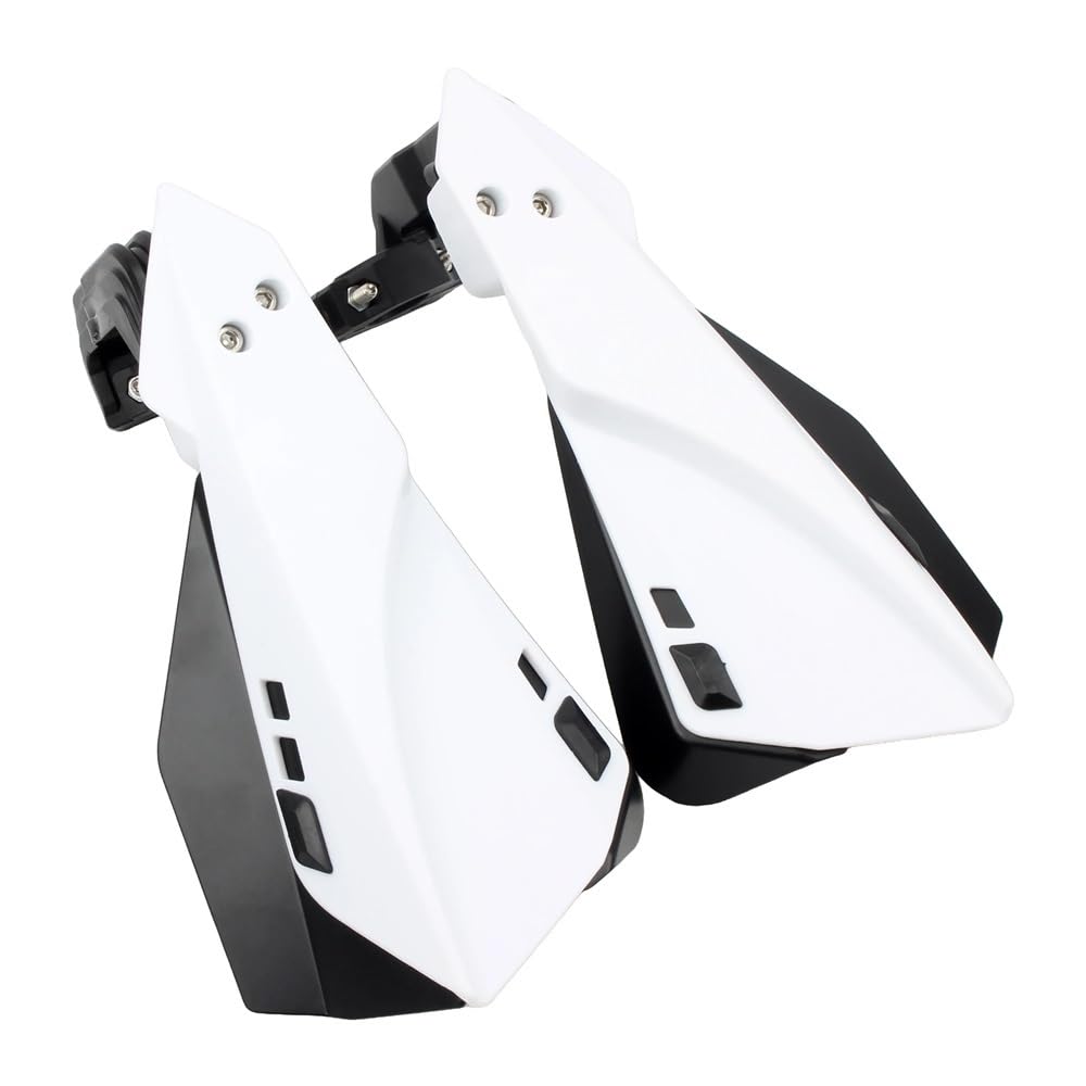 Motorradschutz Lenker Handschützer Racing Pit Bike Street Bike Motocross 125 250 300 Universalzubehör(White) von RQEYUNP