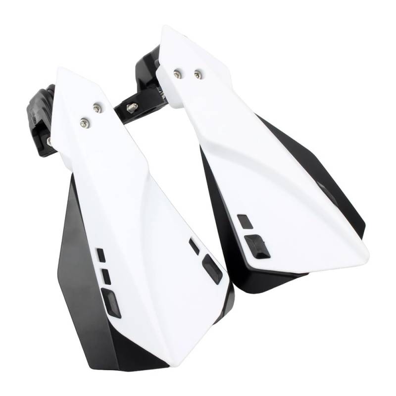 Motorradschutz Lenker Handschützer Racing Pit Bike Street Bike Motocross 125 250 300 Universalzubehör(White) von RQEYUNP