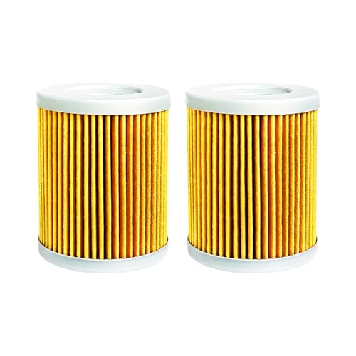 Motorradteile Ölfilter Kompatibel mit SYM Maxsym 400 400I 2011 2012-2015 600 600I 2016 Kompatibel mit Kawasaki(Yellow,2pcs) von RQEYUNP