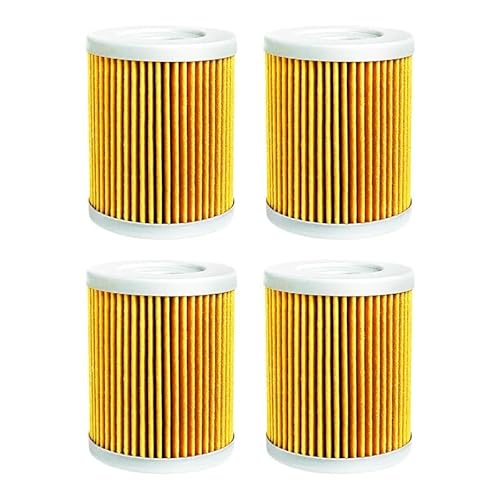 Motorradteile Ölfilter Kompatibel mit SYM Maxsym 400 400I 2011 2012-2015 600 600I 2016 Kompatibel mit Kawasaki(Yellow,4pcs) von RQEYUNP