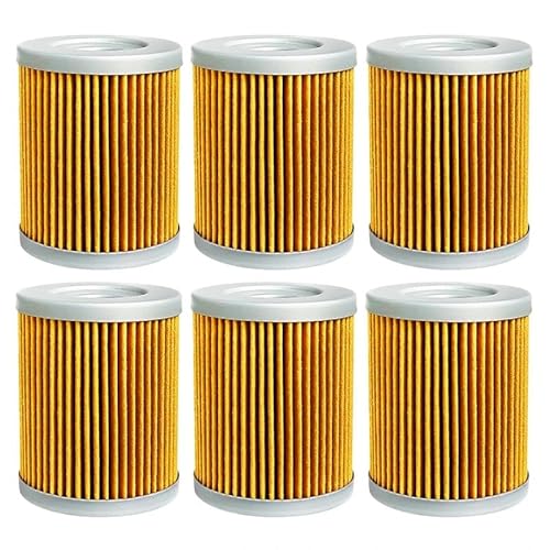 Motorradteile Ölfilter Kompatibel mit SYM Maxsym 400 400I 2011 2012-2015 600 600I 2016 Kompatibel mit Kawasaki(Yellow,6pcs) von RQEYUNP