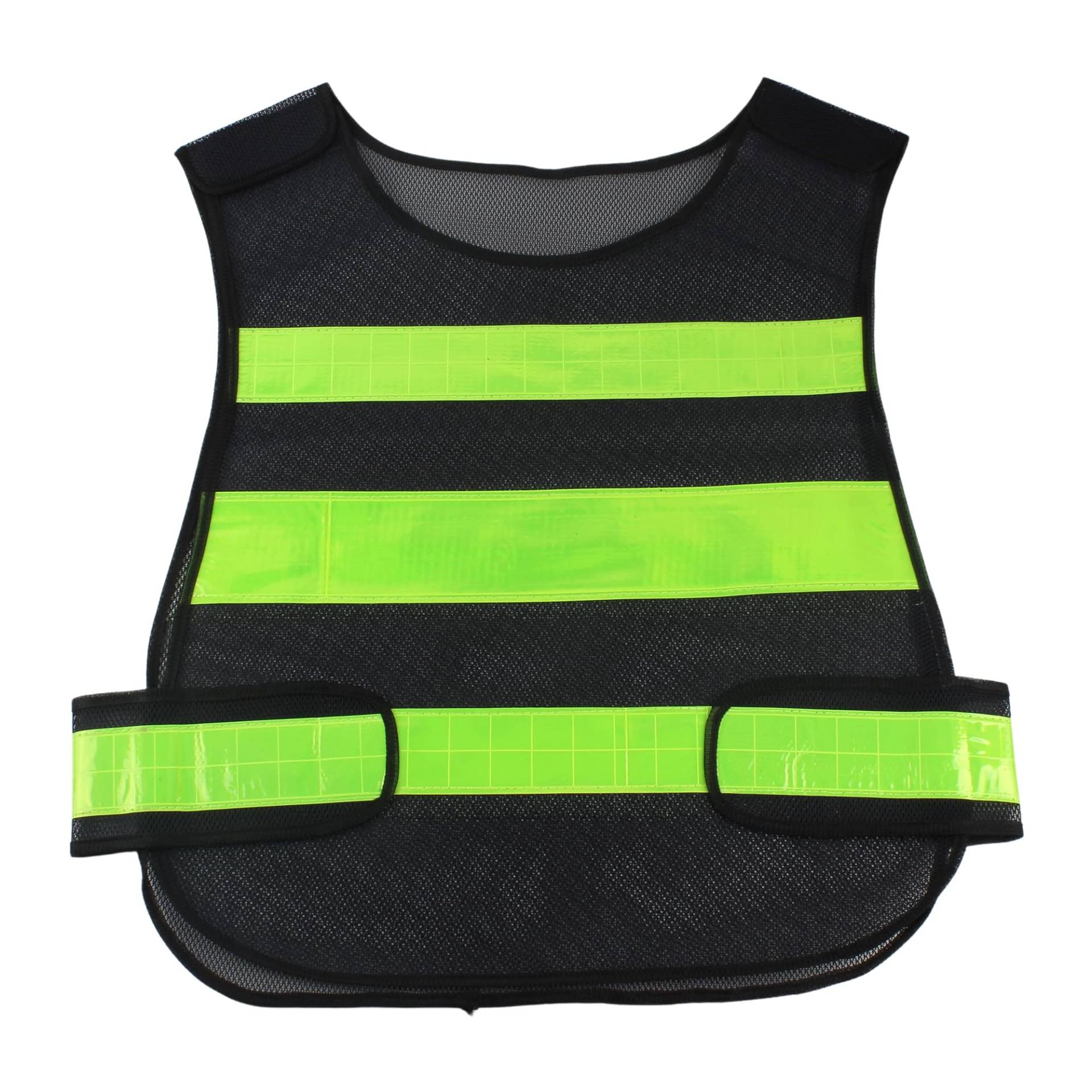 Motorräder Retro-reflektierende Waistco Hohe Reflektierende Weste Reflex Weste Reflektierende Weste Arbeitskleidung(Black) von RQEYUNP