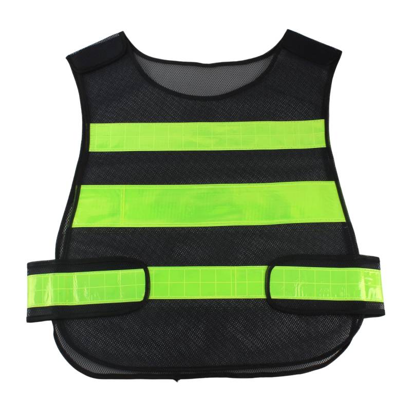 Motorräder Retro-reflektierende Waistco Hohe Reflektierende Weste Reflex Weste Reflektierende Weste Arbeitskleidung(Black) von RQEYUNP