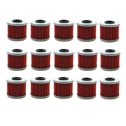 Ölfilter kompatibel mit Honda TRX450R TRX450ER CRF450X CRF450R CRF250X CRF250R CRF150R CRF150F CRF 150F 150R 150RB(15pcs) von RQEYUNP