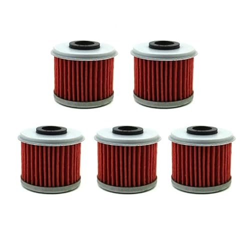 Ölfilter kompatibel mit Honda TRX450R TRX450ER CRF450X CRF450R CRF250X CRF250R CRF150R CRF150F CRF 150F 150R 150RB(5pcs) von RQEYUNP