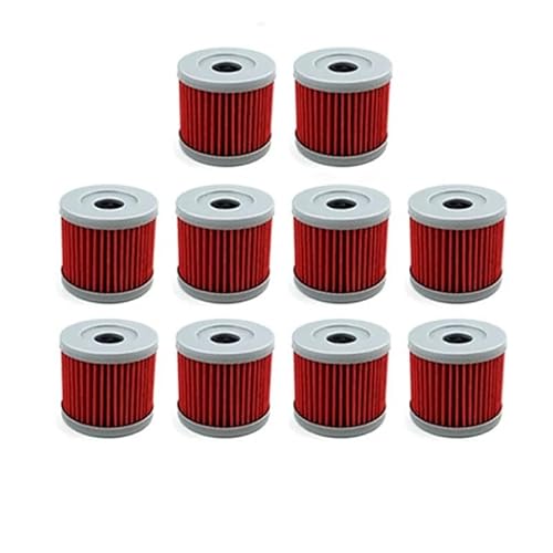 Ölfilter kompatibel mit Zongshen CBS250 ZS170MM-5 CBS300 ZS174MN-3 gekühltem 4-Ventil-Motor Dirt Bike ATV(10pcs) von RQEYUNP