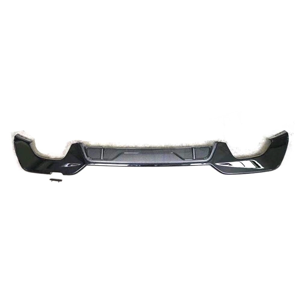 PP Heckspoilerlippe Diffusor Spoiler for BMW 3er G20 G28 M Sport 2019 2020 MP Style Quadratische Auspuffspitze Stoßstangenlippenschutz(Carbon Look) von RQEYUNP