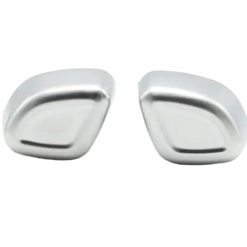 Sitzschalter, Kopfstützen-Bedienknopf, Knopfabdeckung, kompatibel mit Mercedes Benz CE CLS-Klasse W204 W207 W212 W218 2009–2015(1 Pair L and R Silve) von RQEYUNP