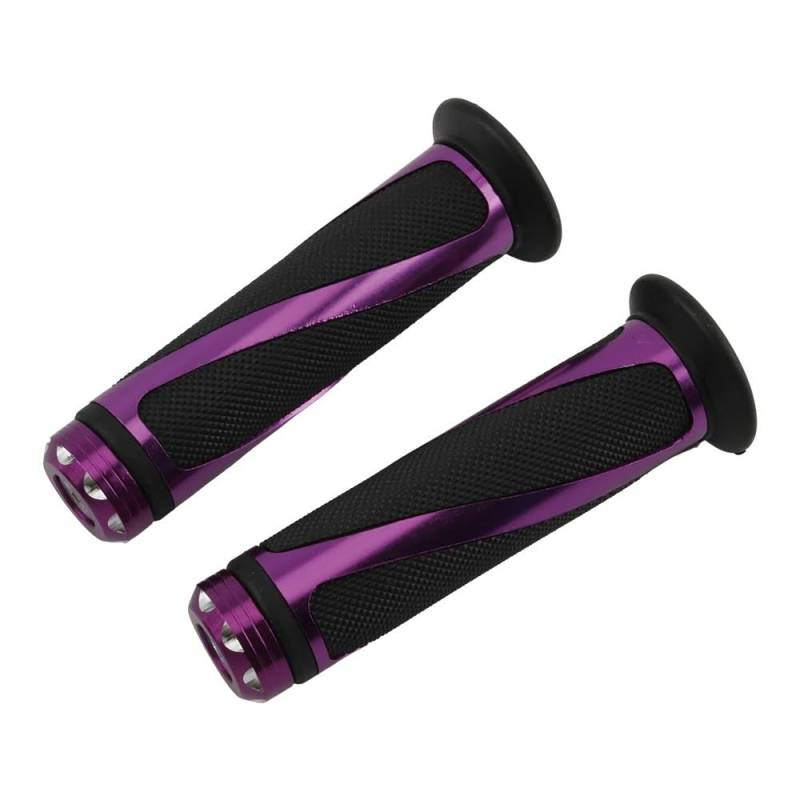 Universal-Motorrad-Lenkergriff, Lenkergriff, 7/8 Zoll, 22 mm, kompatibel mit Kawasaki, kompatibel mit Honda(Purple) von RQEYUNP