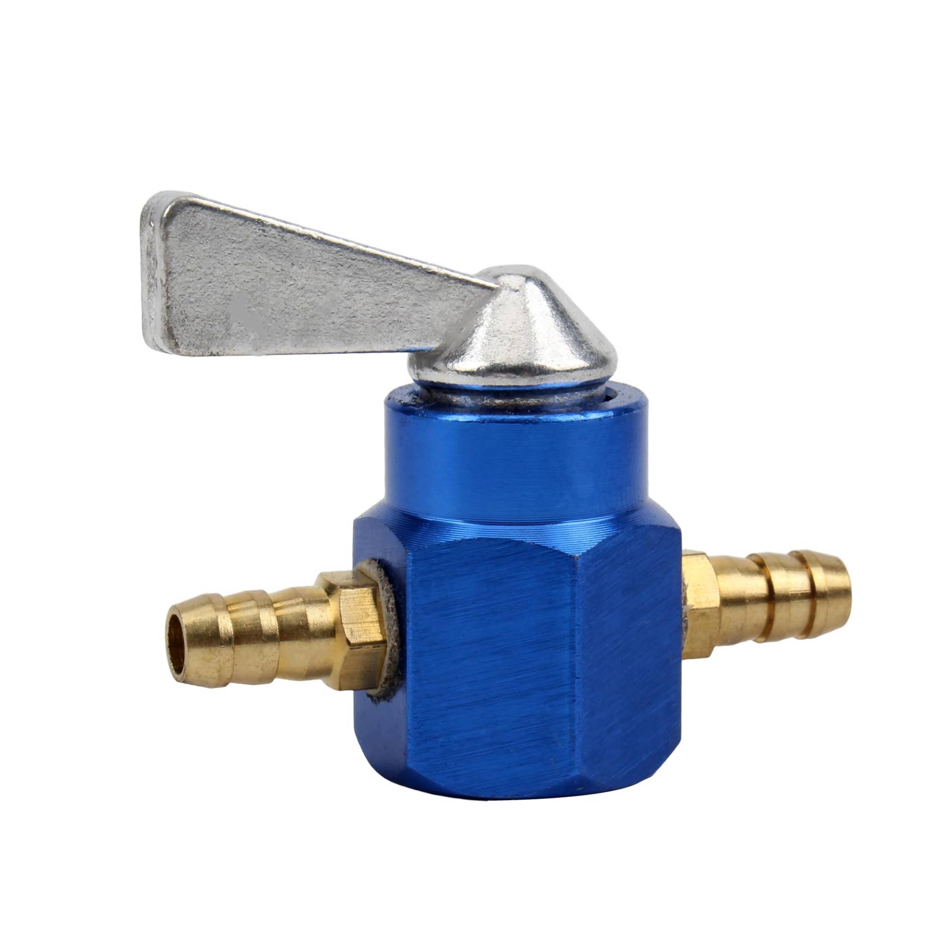 Vergaser Universal 6mm Kraftstofftank-Umschaltventil EIN-Aus Benzinmotor for Motocross-Scooter ATV Dirt Pit Bike ATV Quad(Blue) von RQEYUNP
